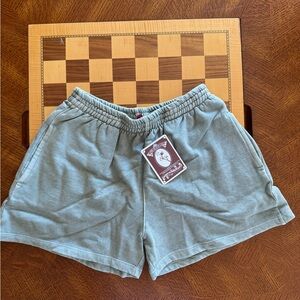 (NWT) 100% Organic Cotton Ladies Loungewear Shorts (sage)